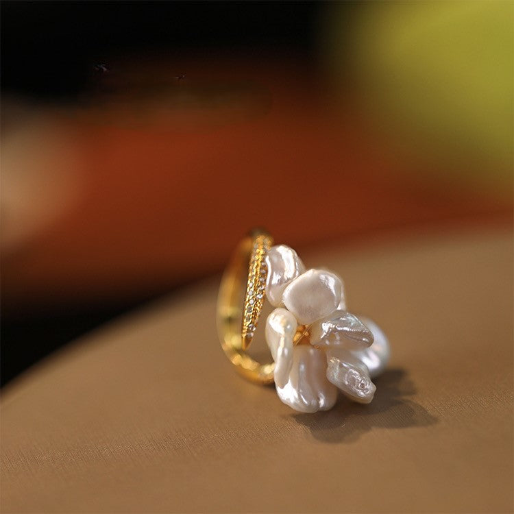 FLORAL PEARL RING