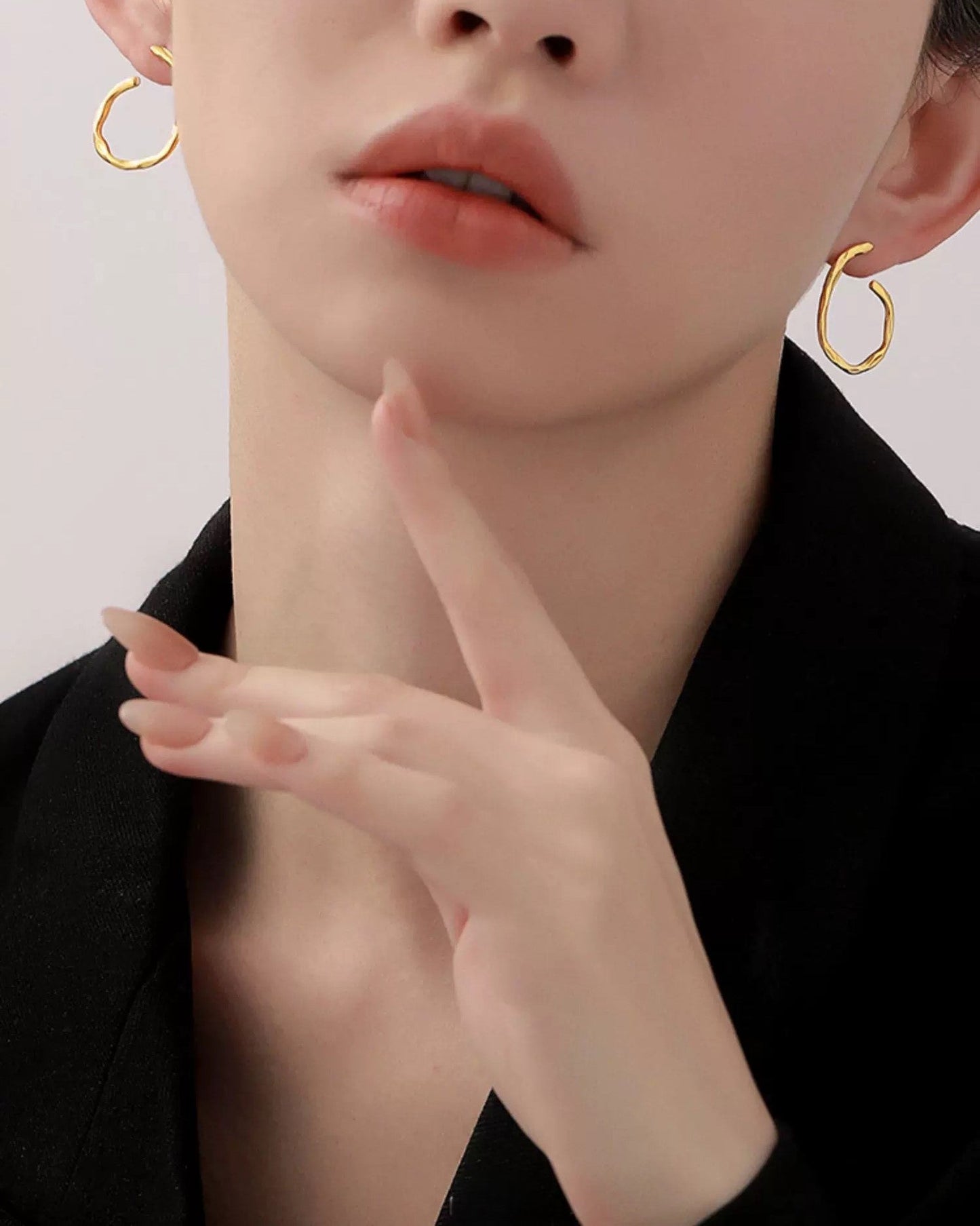 Gold Halo Earrings