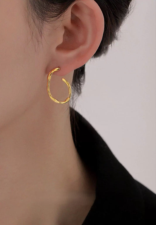 Gold Halo Earrings