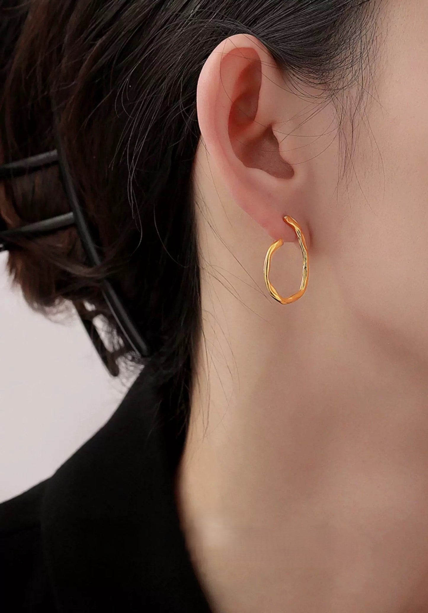 Gold Halo Earrings