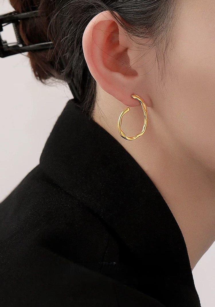 Gold Halo Earrings